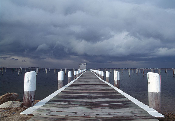 765-31    Approaching Storm, Block Island Boat Basin
